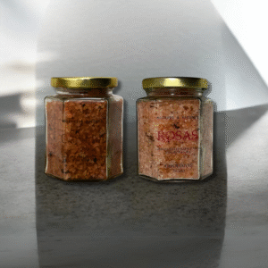 Sales de baño (lavanda o canela) + Exfoliante de rosas